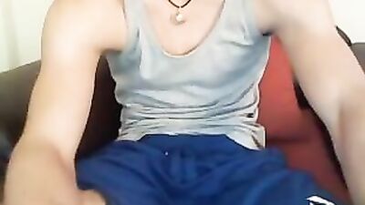 Masturbating Handsome Guy - Amateur Cum Shots!