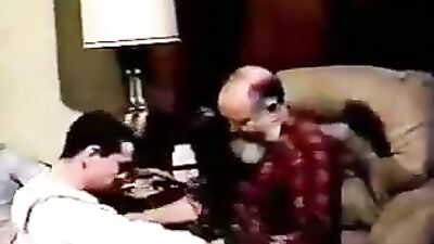 Grandpa Fetish: Two Old Bearded Men Suck and Fuck their Broke Grandson!
