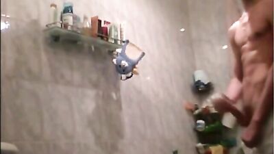 Handjob in the Bathroom - Amateur Cum Shots