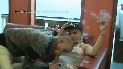 Latino Bareback Threesome Creampie