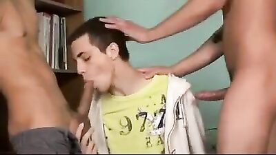 Gay Boy Hard Education: Action Group Sex Big Cocks!