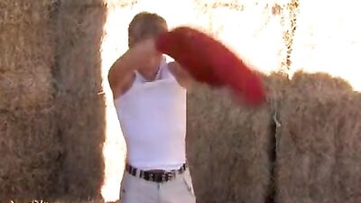 Country Twink Porn: Haystack Boy Returns for More Solo Blond Boys Action!