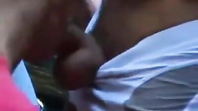 Outdoor Threesome Bare: Backyard Action with Gay Porn Stars