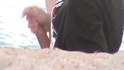On The Seaside - Amature Cum Shots Handjob