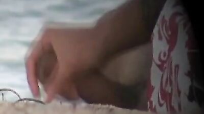 On The Seaside - Amature Cum Shots Handjob