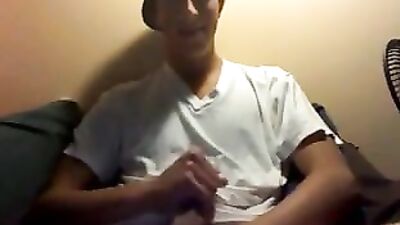 White T-Shirt Cumshot Amateur Webcam Wanker: The Return!