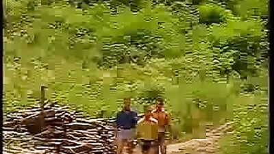 Outdoor Threesome Log Jam: Action Group Sex in the Wild!