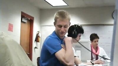 Blonde Muscle Boys Bulging Biceps: A Schoolboys Desire to Show Off!