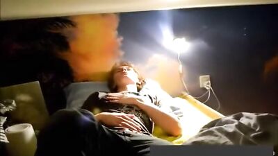 Ass play and wank on gay cam