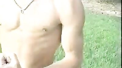 Blonde Muscleboy Steven Flexes his Biceps for Your Pleasure!