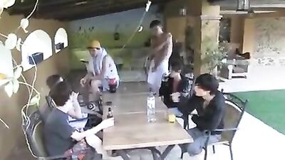 Green Bed Frenzy: Bareback Pool Party Mayhem!