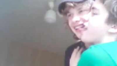Straight Boys First Gay Kiss: Web-Cam Blond Boys Hottest Moments!