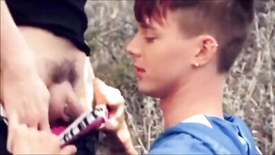 Outdoor Delights - Cum Eating Boys in Action!