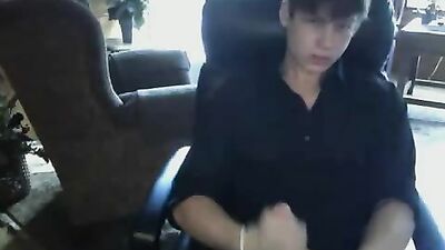 Gay Teen Hot-Wanking Offering: Come-hithers Lustful Desire