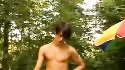 Gay Outdoor Orgy - Action Group Sex Public Outside