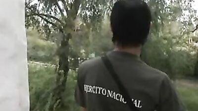 Guard takes a break - Hardcore Bareback Gangbang