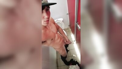 Cumshot in the locker room of my job :)