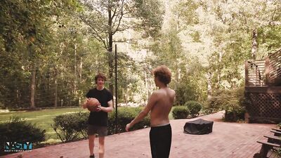 NastyTwinks - Strip BBall - CJ comes over to visit Shapey and play some hoops, Strip, Raw FUCKING