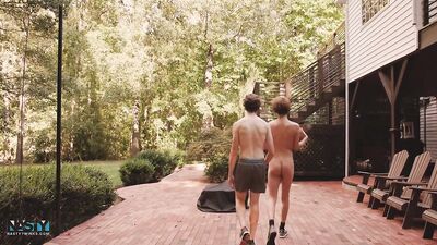 NastyTwinks - Strip BBall - CJ comes over to visit Shapey and play some hoops, Strip, Raw FUCKING