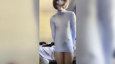 Cute bubble butt femboy twerks and plays with cock for you