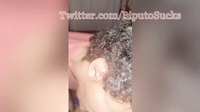 Hung straight boy not used to deepthroat and cums quick.