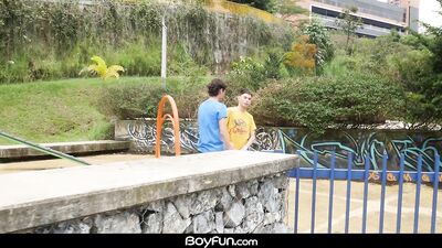 Public BJ Leads To Hard Twink Fuck