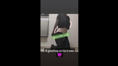 On my knees in public