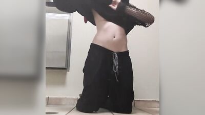 Unbuttoned sweatpants