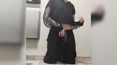 Unbuttoned sweatpants