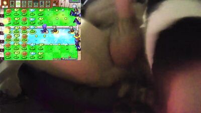 Femboy Gaming: Plants vs Zombies #10 tail plug in and vibes