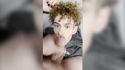 Cute Gay Twink sucking Daddys big Dick
