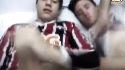 Brothers JO & Cum on Cam - Amateur Jackoff & Cumshot!