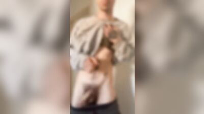 Swining my cock and jerking off