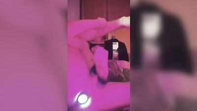 Butt blug Slides in My tight Boy pussy And strongly vibrates