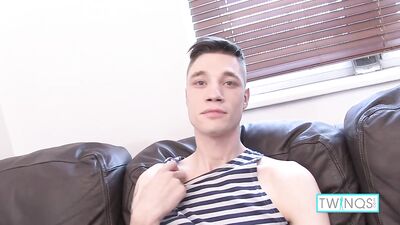 Hot Twink Phoenix Strips And Jacks Off On The Couch!