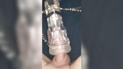 cockplay with my milking fleshlight machine edging all night long