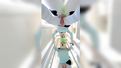 Small Femboy Gets Breed Twice by Big Dick Fursuiter