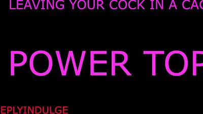 BECOMING A POWER TOP AND DESTROYING YOU (AUDIO ROLEPLAY)GUY ON GUY FUCKING LEFT IN A CHASITY CAGE