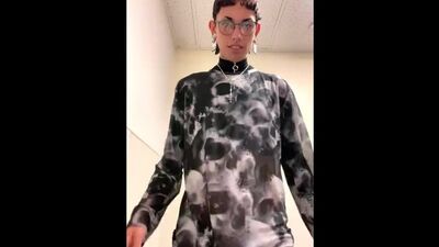 Jerking off in a public Restroom