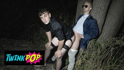 TWINKPOP - A Piss In The Woods Turns Into A Wild Fuck With Tom Bacan And Jakob De Lung