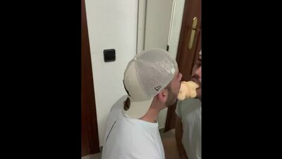 Training my throat with an XXL dildo