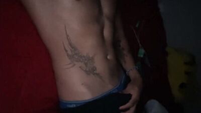 Needy slave teasing his master to cum for him