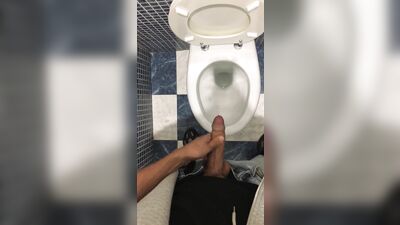 Caught Masturbate Public Toilet Mall With Other People Around