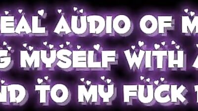 Real voice note of femboy fucking his ass to send to fuck buddy