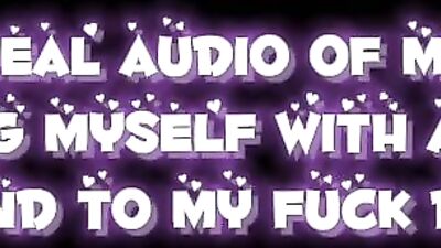 Real voice note of femboy fucking his ass to send to fuck buddy