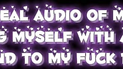 Real voice note of femboy fucking his ass to send to fuck buddy