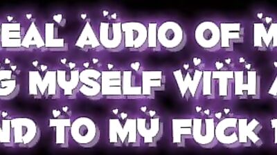 Real voice note of femboy fucking his ass to send to fuck buddy