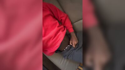 Black skinny twink teasing.