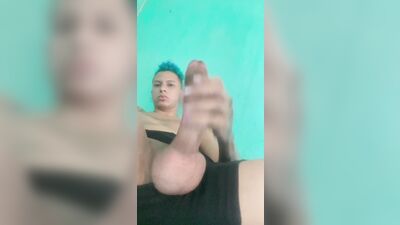 Twink masturbate big cock and yummy balls