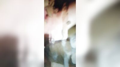 Jerking off huge cock with cumshot on mirror